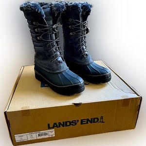 Lands’ End Women’s Winter Squall Boots • Size 8 • New Without Tags